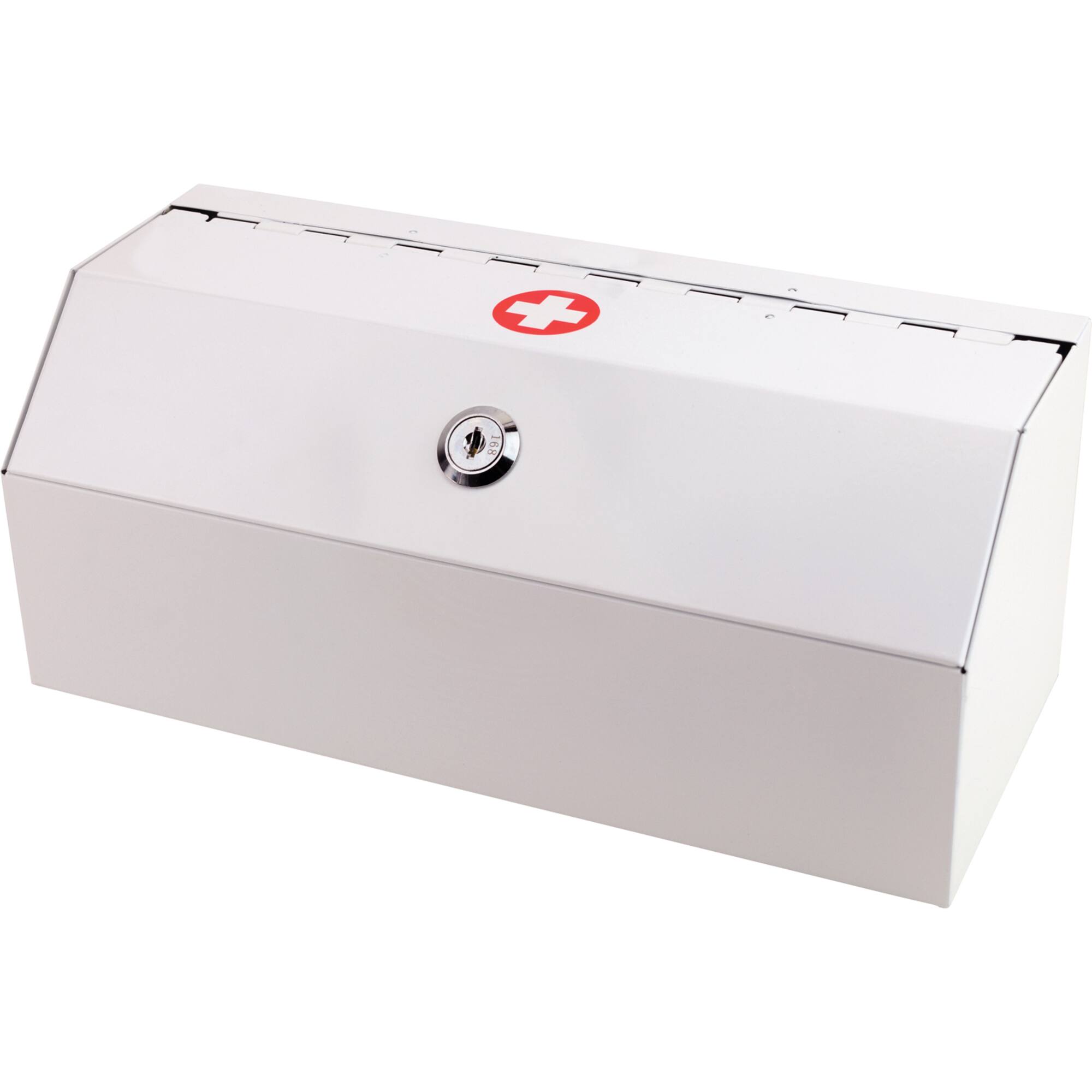 Helix® White Locking Prescription Drug Cabinet